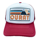 Kid's Ouray, Colorado Trucker Hat - Retro Mountain  Snapback Youth Hat-2