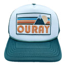 Kid's Ouray, Colorado Trucker Hat - Retro Mountain  Snapback Youth Hat-3