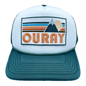 Buy forest-green-white Kid's Ouray, Colorado Trucker Hat - Retro Mountain  Snapback Youth Hat