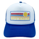 Kids' Santa Barbara, California Trucker Hat - Retro Sun Snapback Youth Hat-8