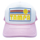 Kids' Tampa, Florida Trucker Hat - Retro Sunrise Snapback Youth Hat-9