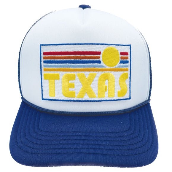 Kids' Texas Trucker Hat - Retro Sun Snapback Youth Hat