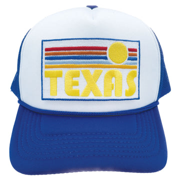 Kids' Texas Trucker Hat - Retro Sun Snapback Youth Hat - 0