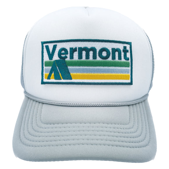 Kids' Vermont Trucker Hat - Retro Camping Snapback Youth Hat