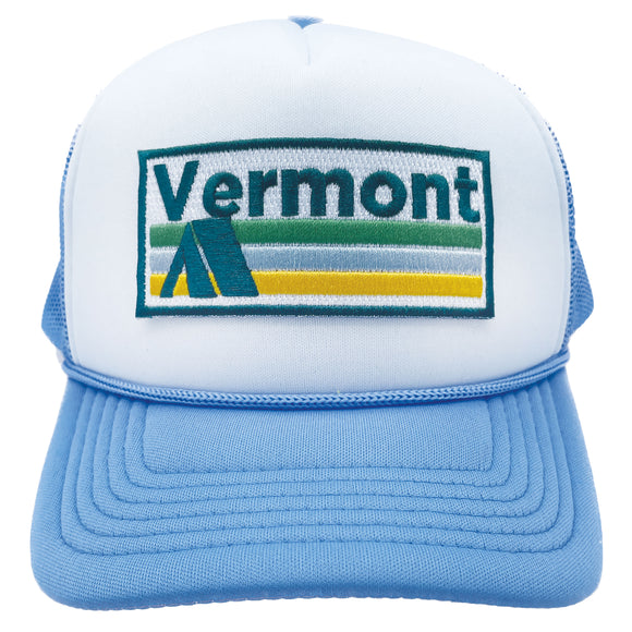 Kids' Vermont Trucker Hat - Retro Camping Snapback Youth Hat