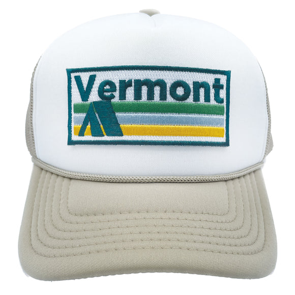 Kids' Vermont Trucker Hat - Retro Camping Snapback Youth Hat