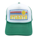 Kids' Atlanta, Georgia Trucker Hat - Retro Sunrise Snapback Youth Hat-4
