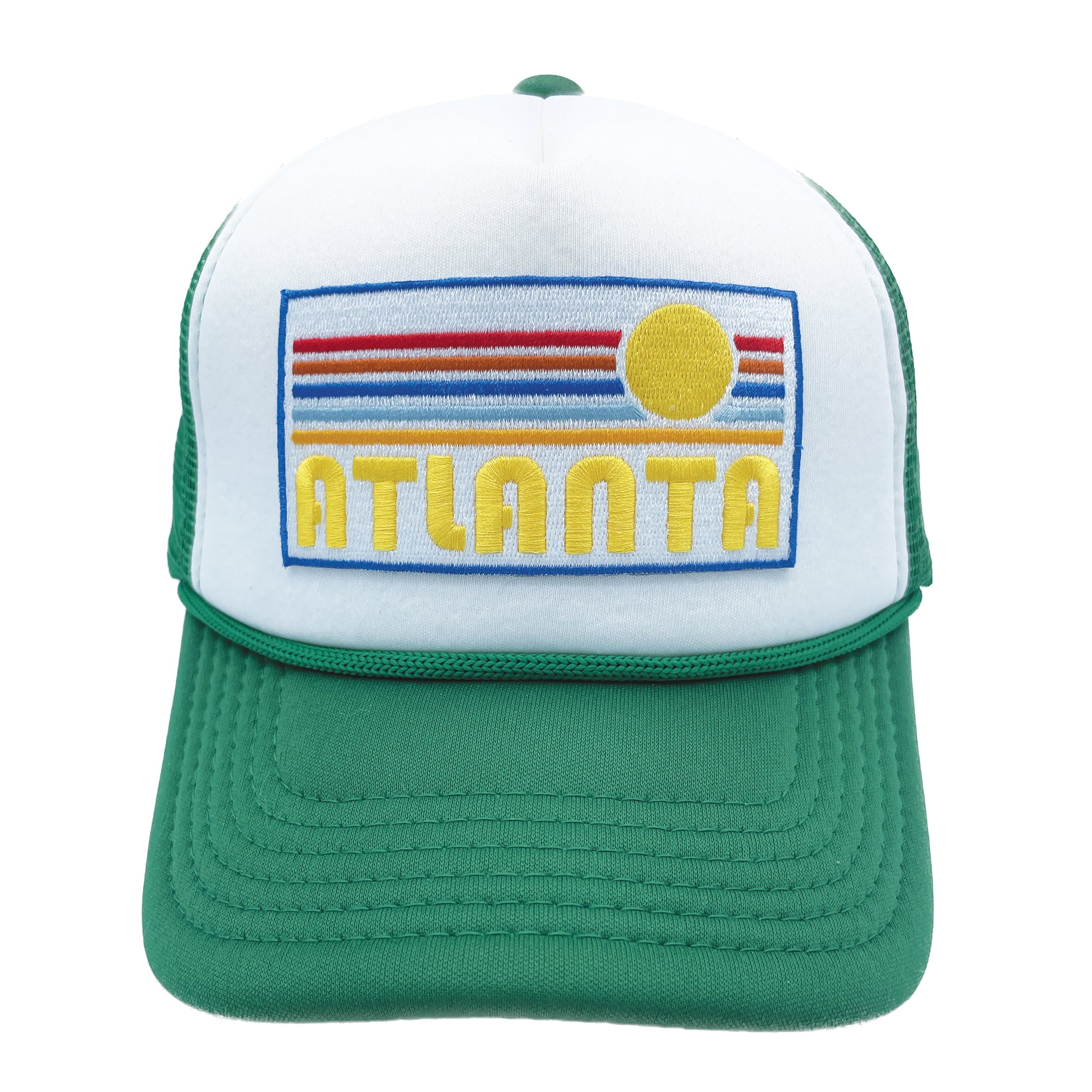 Kid's Atlanta, Georgia Hat (Ages 2-12) - Retro Sunrise Atlanta Snapbac