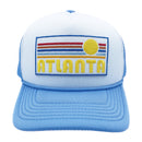 Kids' Atlanta, Georgia Trucker Hat - Retro Sunrise Snapback Youth Hat-5