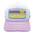 Kids' Atlanta, Georgia Trucker Hat - Retro Sunrise Snapback Youth Hat-9