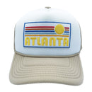 Kids' Atlanta, Georgia Trucker Hat - Retro Sunrise Snapback Youth Hat-7