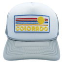 Kids' Colorado Trucker Hat - Retro Sunrise Snapback Youth Hat-4