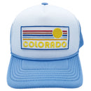 Kids' Colorado Trucker Hat - Retro Sunrise Snapback Youth Hat-1