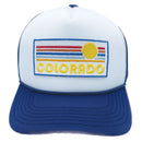 Kids' Colorado Trucker Hat - Retro Sunrise Snapback Youth Hat-2
