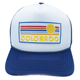 Kids' Colorado Trucker Hat - Retro Sunrise Snapback Youth Hat - 0