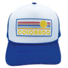 Kid's Colorado Hat (Ages 2-12) - Retro Sunrise Colorado Trucker Snapback Toddler Hat / Kid's Hat