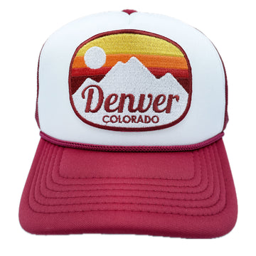 Kids' Denver, Colorado Trucker Hat - Retro Snapback Youth Hat - 0