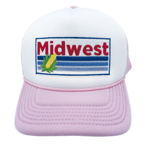 Kids' Midwest Trucker Hat - Retro Corn Snapback Youth Hat