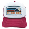 Kid's Montana Hat (Ages 2-12) - Retro Mountain Montana Trucker Snapback Youth Hat /Kid's Hat