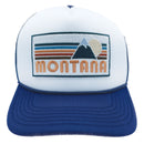 Kids' Montana Trucker Hat - Retro Mountain Snapback Youth Hat-1
