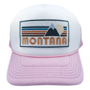 Kids' Montana Trucker Hat - Retro Mountain Snapback Youth Hat-11
