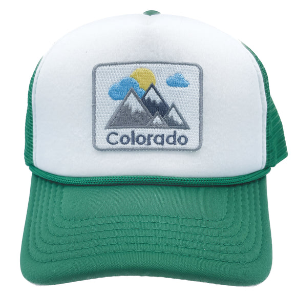 Kids' Colorado Trucker Hat - Mountains Snapback Youth Hat
