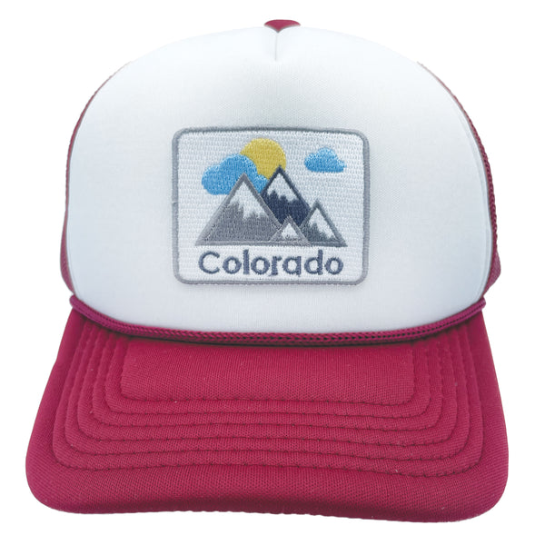 Kid's Colorado Trucker Hat (Ages 2-12) - Colorado Mountains Snapback Toddler Hat  / Kid's Hat