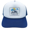 Navy Blue / White