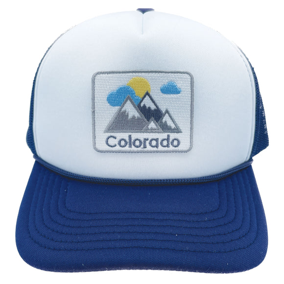 Kids' Colorado Trucker Hat - Mountains Snapback Youth Hat
