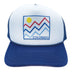 Navy Blue / White