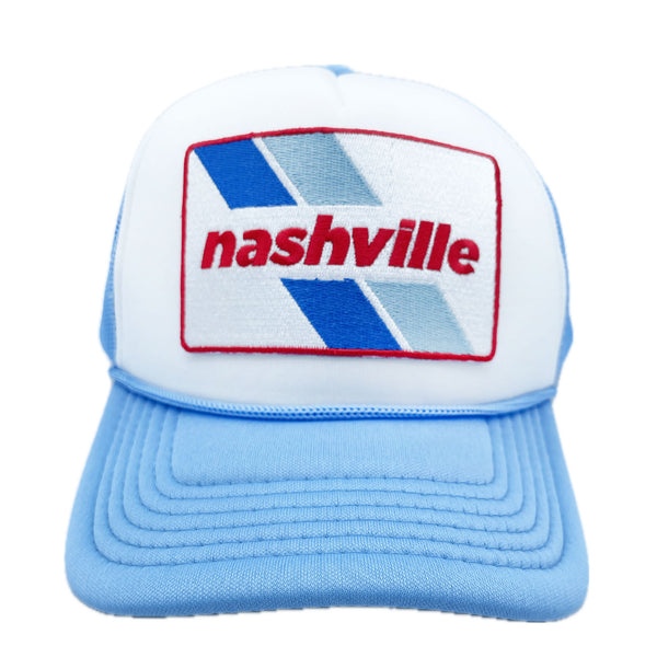 Kid's Nashville, Tennessee Hat (Ages 2-12) - Retro Nashville Snapback Trucker Youth Hat / Kid's Hat