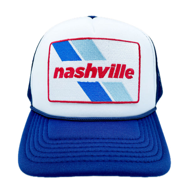 Kid's Nashville, Tennessee Hat (Ages 2-12) - Retro Nashville Snapback Trucker Youth Hat / Kid's Hat