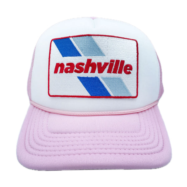 Kid's Nashville, Tennessee Hat (Ages 2-12) - Retro Nashville Snapback Trucker Youth Hat / Kid's Hat