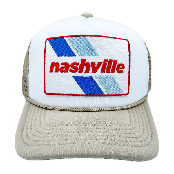 Kid's Nashville, Tennessee Hat (Ages 2-12) - Retro Nashville Snapback Trucker Youth Hat / Kid's Hat