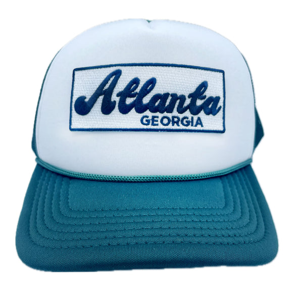Kid's Atlanta, Georgia Trucker Hat - Retro  Snapback  Youth Hat