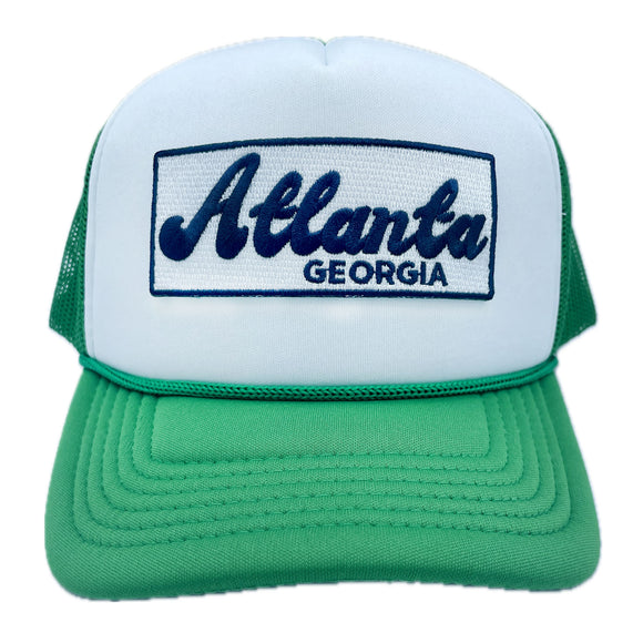 Kid's Atlanta, Georgia Trucker Hat - Retro  Snapback  Youth Hat