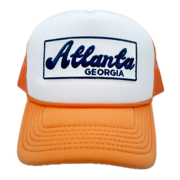 Kid's Atlanta, Georgia Trucker Hat - Retro  Snapback  Youth Hat