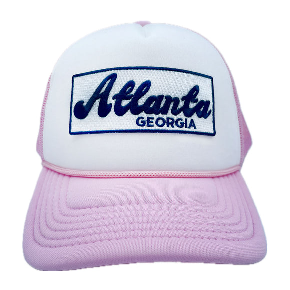 Kid's Atlanta, Georgia Trucker Hat - Retro  Snapback  Youth Hat