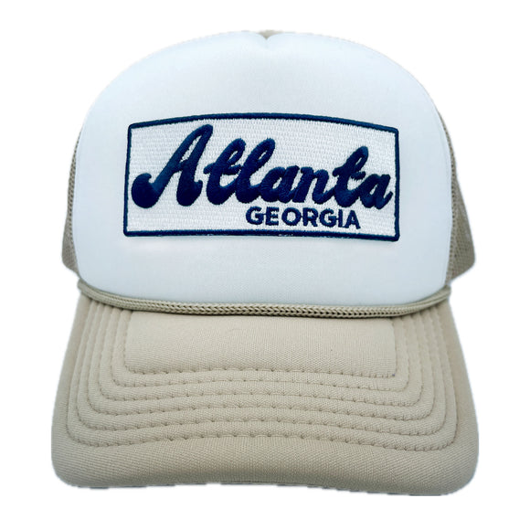 Kid's Atlanta, Georgia Trucker Hat - Retro  Snapback  Youth Hat