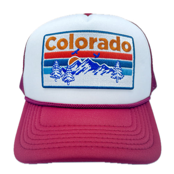 Kid's Colorado Trucker Hat - Retro  Snapback Youth Hat