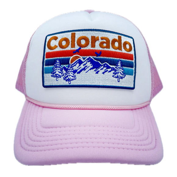 Kid's Colorado Trucker Hat - Retro  Snapback Youth Hat