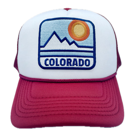 Kid's Colorado Trucker Hat - Retro Snapback Youth Hat