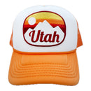 Kid's Utah Trucker Hat - Retro Mountain Snapback Youth Hat-6