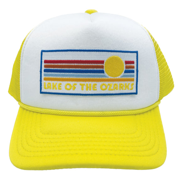 Kids' Lake of the Ozarks Trucker Hat - Retro Sun Snapback Youth Hat