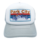 Kid's Park City, Utah Trucker Hat - Retro Mountain Snapback Youth Hat-2