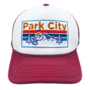 Kid's Park City, Utah Trucker Hat - Retro Mountain Snapback Youth Hat-4