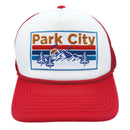Kid's Park City, Utah Trucker Hat - Retro Mountain Snapback Youth Hat-5