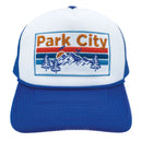 Kid's Park City, Utah Trucker Hat - Retro Mountain Snapback Youth Hat-6