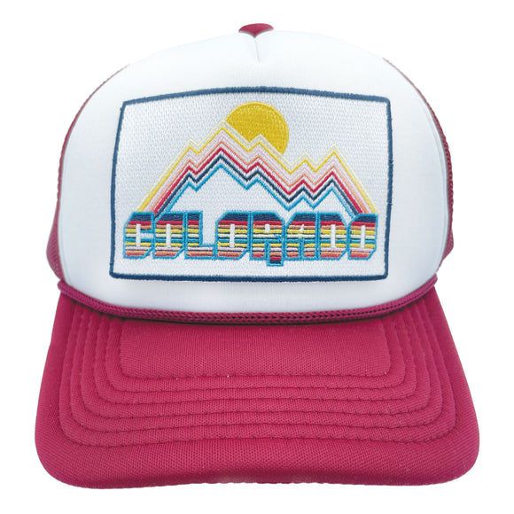 Kids' Colorado Trucker Hat - Retro Snapback Youth Hat