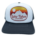 Kid's Lake Tahoe, California Trucker Hat - Retro Mountain Snapback Youth Hat-3